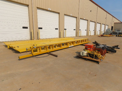 CraneVeyor 2 Ton Free Standing Bridge Crane 23' 8" Span 60' Runway 15' 4" HUB