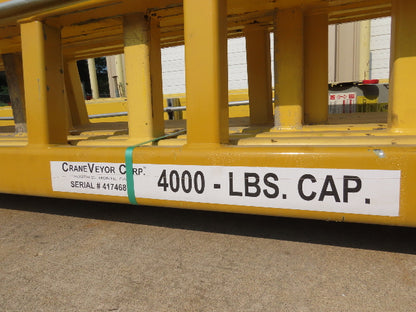 CraneVeyor 2 Ton Free Standing Bridge Crane 23' 8" Span 60' Runway 15' 4" HUB