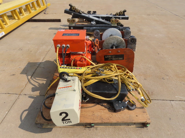 CraneVeyor 2 Ton Free Standing Bridge Crane 23' 8" Span 60' Runway 15' 4" HUB