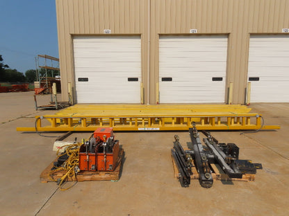 CraneVeyor 2 Ton Free Standing Bridge Crane 23' 8" Span 60' Runway 15' 4" HUB