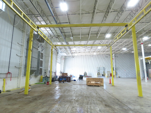 CraneVeyor 2 Ton Free Standing Bridge Crane 23' 8" Span 60' Runway 15' 4" HUB