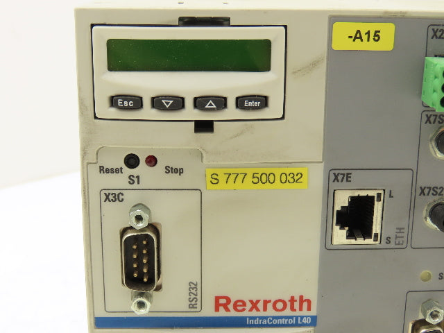 Bosch Rexroth Indramat CML40.2-SP-330-NA-NNNN-NW PLC CPU Control Module 24VDC