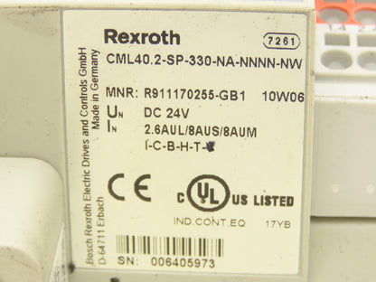 Bosch Rexroth Indramat CML40.2-SP-330-NA-NNNN-NW PLC CPU Control Module 24VDC