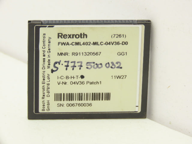 TRS Star CFI-128MS231.113.44X Rexroth Memory Card 128MB For CPU