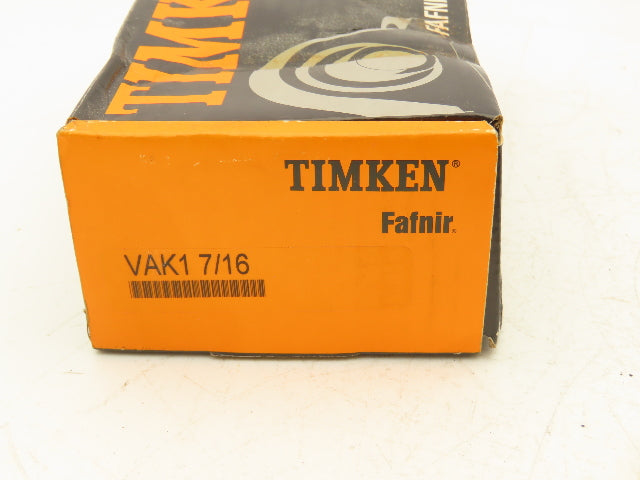 Timken VAK1 7/16 Pillow Block Bearing 1-7/16" Bore 2 Bolt Eccentric Collar