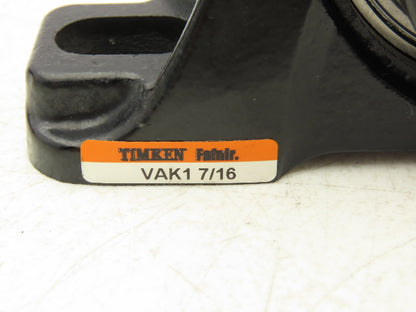 Timken VAK1 7/16 Pillow Block Bearing 1-7/16" Bore 2 Bolt Eccentric Collar