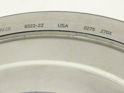 Fag 6322-2Z Deep Groove Ball Bearing Straight Bore 110mm ID 240mm OD 50mm W