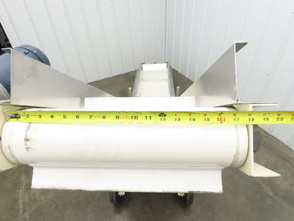 Plastic Process Portable Incline Conveyor 18"Cleated Belt 0-112FPM Variable 115V