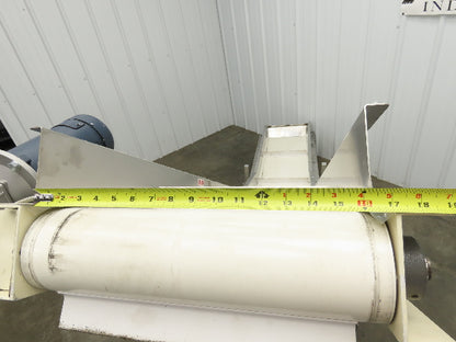Plastic Process Portable Incline Conveyor 18"Cleated Belt 0-112FPM Variable 115V
