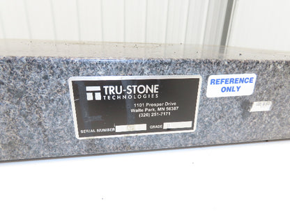 Tru Stone Granite Surface Inspection Plate 24x18x3" Grade B Tool Room Step