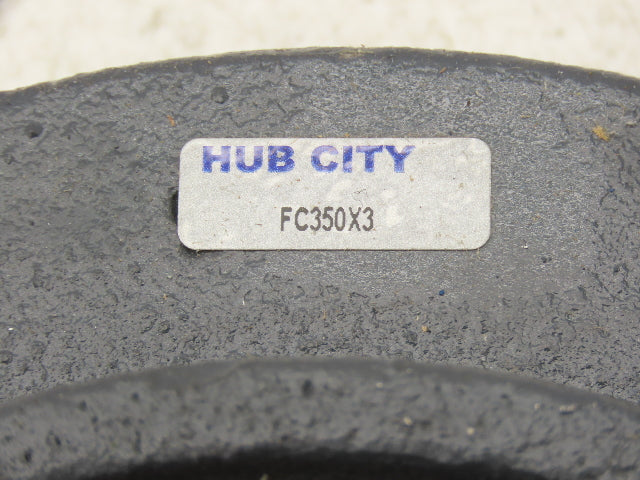 Hub City FC350X3 Piloted Flange Mount Ball Bearing 3" Bore Set Screw Locking
