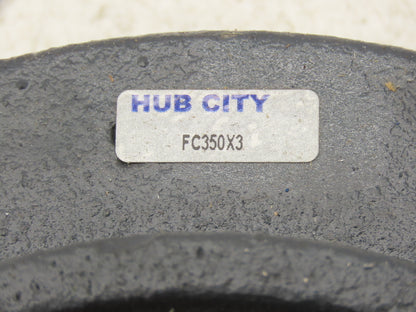 Hub City FC350X3 Piloted Flange Mount Ball Bearing 3" Bore Set Screw Locking