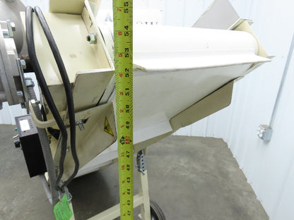 Plastic Process Portable Incline Conveyor 18"Cleated Belt 0-112FPM Variable 115V