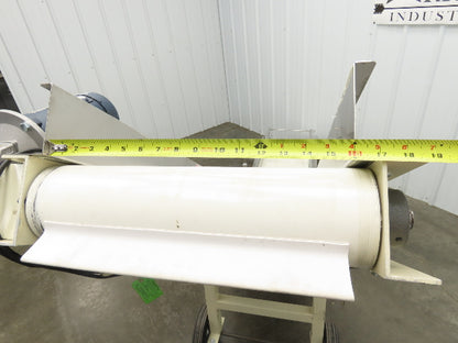 Plastic Process Portable Incline Conveyor 18"Cleated Belt 0-112FPM Variable 115V