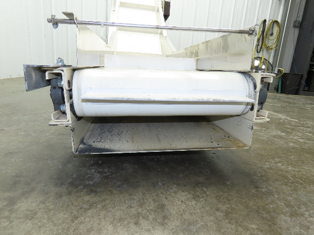 Plastic Process Portable Incline Conveyor 18"Cleated Belt 0-112FPM Variable 115V