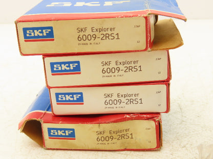 SKF 6009-2RS1 Ball Bearing Sraight Bore 45mm ID 75mm OD 16mm Width Lot of 5