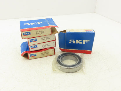 SKF 6009-2RS1 Ball Bearing Sraight Bore 45mm ID 75mm OD 16mm Width Lot of 5