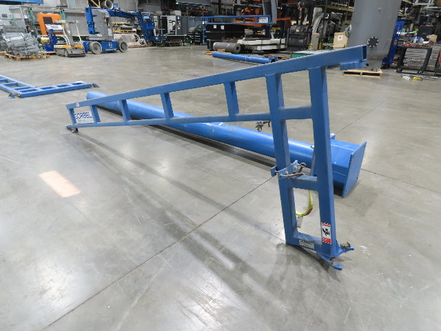 Gorbel 150 Lb Free Standing Work Station Jib Crane 12' Span 13' 10"HUB