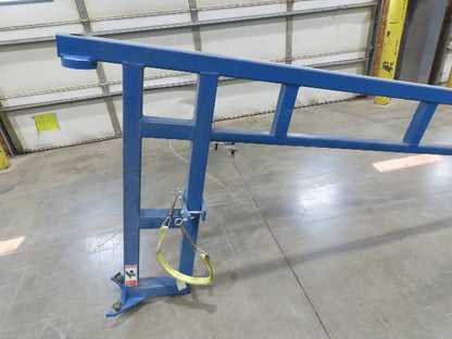 Gorbel 150 Lb Free Standing Work Station Jib Crane 12' Span 13' 10"HUB