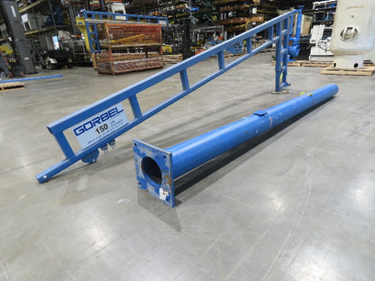 Gorbel 150 Lb Free Standing Work Station Jib Crane 16' Span 12' 4"HUB
