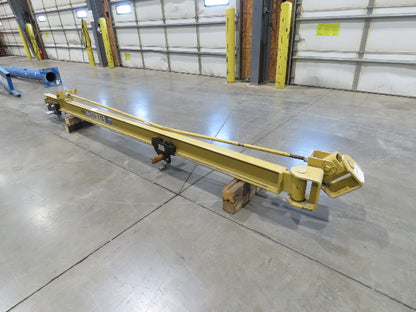 Contrx WMC212 1-Ton 2000Lb Wall Mount Jib Crane 12' Span Top Brace 200° Rotate