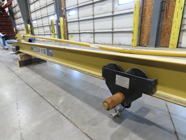 Contrx WMC212 1-Ton 2000Lb Wall Mount Jib Crane 12' Span Top Brace 200° Rotate