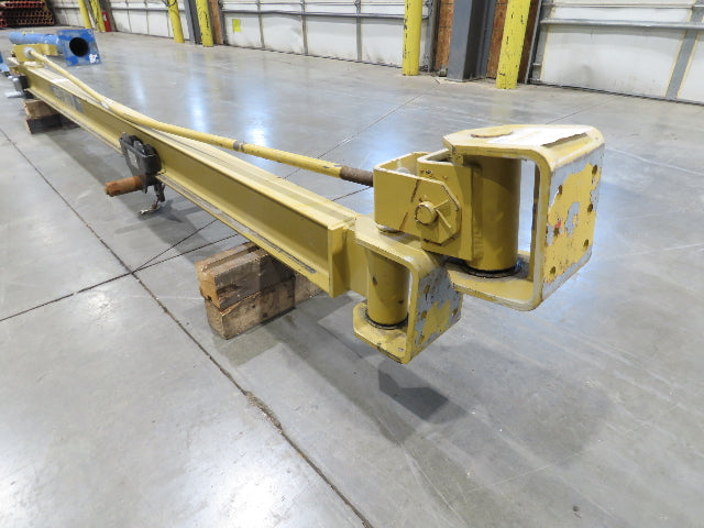 Contrx WMC212 1-Ton 2000Lb Wall Mount Jib Crane 12' Span Top Brace 200° Rotate