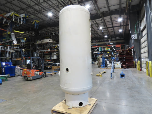 Silvan Vertical Compressed Air Receiver Tank 600 Gallon 150psi 42"x108" 126"OAH