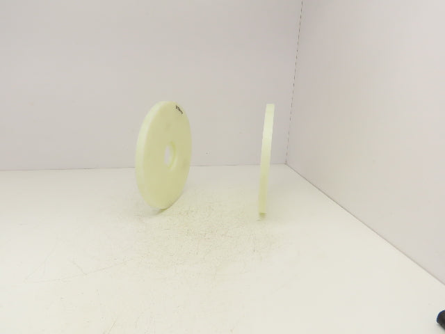 11" X 3/4" Nylon Solid Disc/Wheel 3/4" Thickness 2" Bore3" Recessed Lot of 2