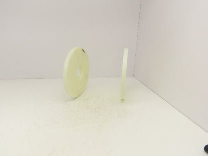 11" X 3/4" Nylon Solid Disc/Wheel 3/4" Thickness 2" Bore3" Recessed Lot of 2