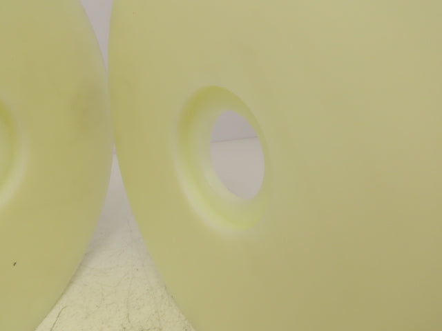 11" X 3/4" Nylon Solid Disc/Wheel 3/4" Thickness 2" Bore3" Recessed Lot of 2