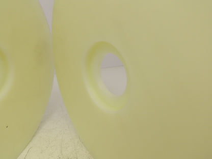 11" X 3/4" Nylon Solid Disc/Wheel 3/4" Thickness 2" Bore3" Recessed Lot of 2