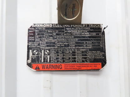 Raymond 4750C50 Electric Forklift Rear Axle Dual Hydraulic Steering Assembly