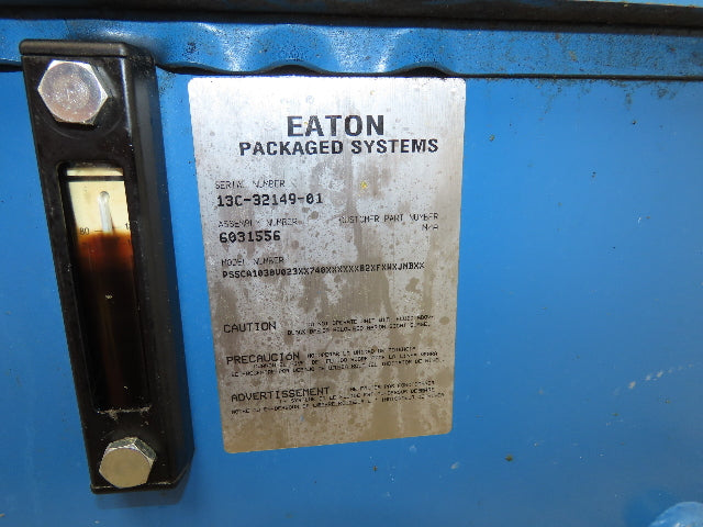 Eaton PSSCA1030V023 Hydraulic Power Unit 10.5GPM 2000PSI 30 Gal 230/460V 3Ph