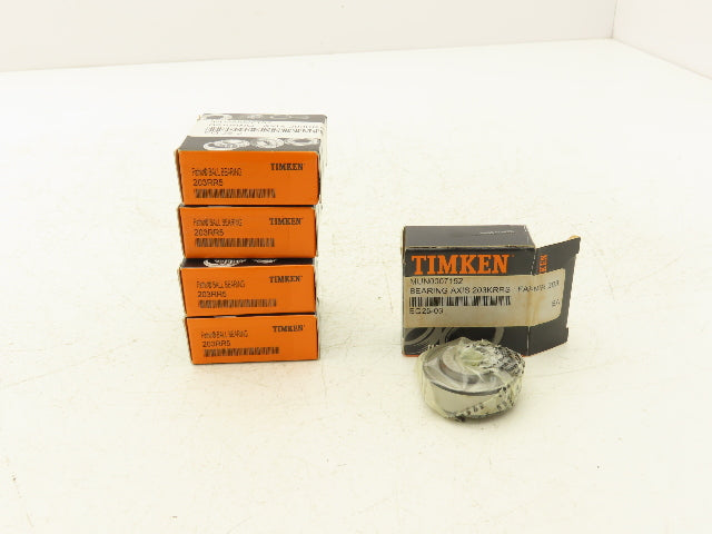 Timken 203RR5 Deep Groove Ball Bearing .5150" ID 1.5750" OD .72" Width Lot of 5