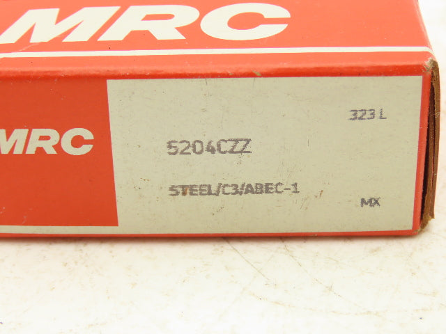 MRC 5204CZZ Double Row Ball Bearing 20mm ID x 47mm OD x .8125" Width Lot of 2