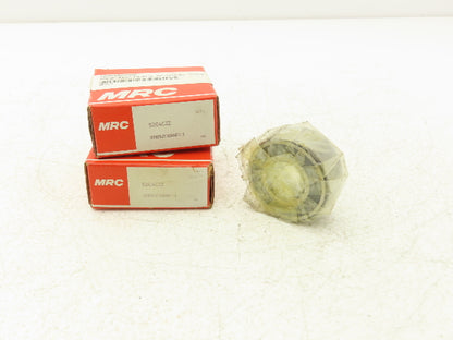 MRC 5204CZZ Double Row Ball Bearing 20mm ID x 47mm OD x .8125" Width Lot of 3