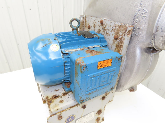 American Fan AF-15-B16550-8 High Pressure Blower 2094 CFM 10"SP 5Hp 3PH 8x8"