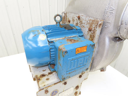 American Fan AF-15-B16550-8 High Pressure Blower 2094 CFM 10"SP 5Hp 3PH 8x8"