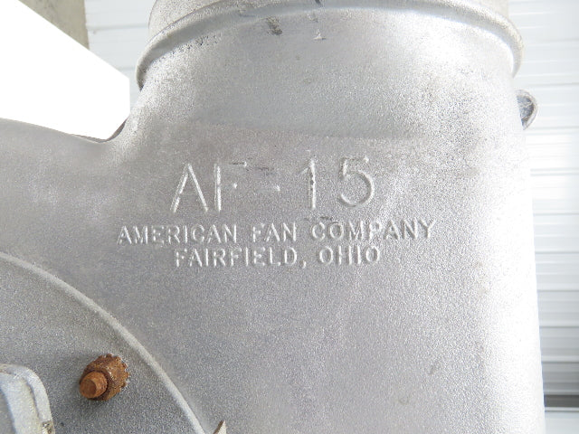 American Fan AF-15-B16550-8 High Pressure Blower 2094 CFM 10"SP 5Hp 3PH 8x8"