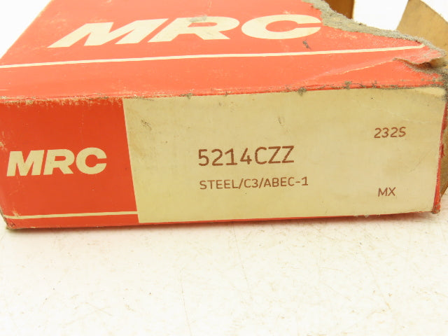 MRC 5214CZZ Double Row Bearing 70mm ID 125mm OD 1.5625" Width Double Sealed