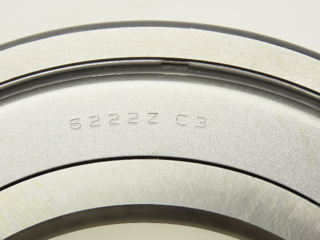 Nachi 6222ZZC3 Deep Groove Ball Bearing 110mm ID 200mm OD 38mm Width Shielded