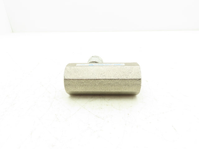 Alkon JF8N In-line Hydraulic Flow Control Valve 3000psi 1" NPT Nickel Plated