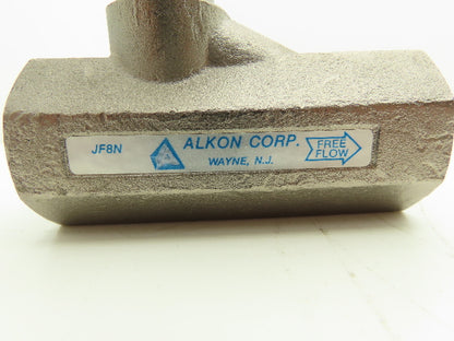 Alkon JF8N In-line Hydraulic Flow Control Valve 3000psi 1" NPT Nickel Plated