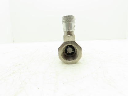 Alkon JF8N In-line Hydraulic Flow Control Valve 3000psi 1" NPT Nickel Plated