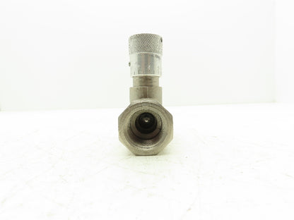 Alkon JF8N In-line Hydraulic Flow Control Valve 3000psi 1" NPT Nickel Plated