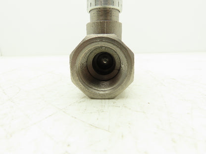 Alkon JF8N In-line Hydraulic Flow Control Valve 3000psi 1" NPT Nickel Plated