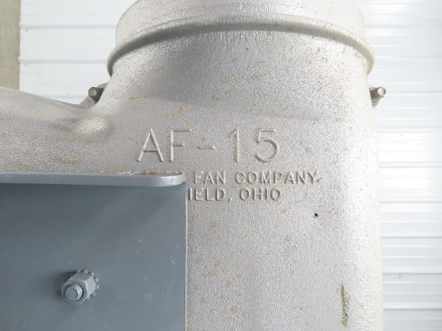 American Fan AF-15 High Pressure Blower 3Hp 3500 RPM 3PH Backward Curve 8x8"