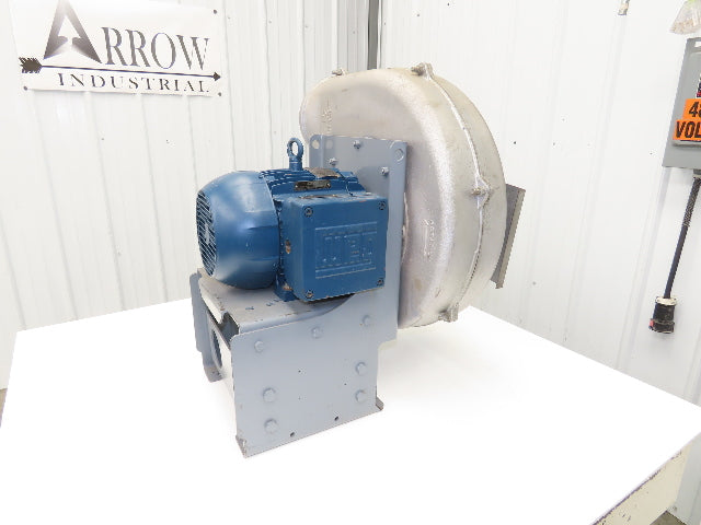 American Fan AF-15 High Pressure Blower 3Hp 3500 RPM 3PH Backward Curve 8x8"