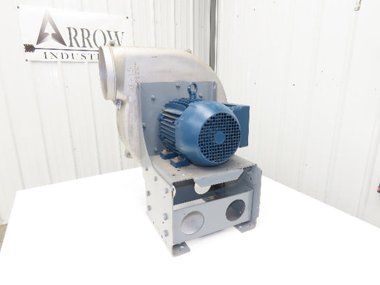 American Fan AF-15 High Pressure Blower 3Hp 3500 RPM 3PH Backward Curve 8x8"